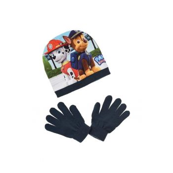 Set Caciula si Manusi  albastru