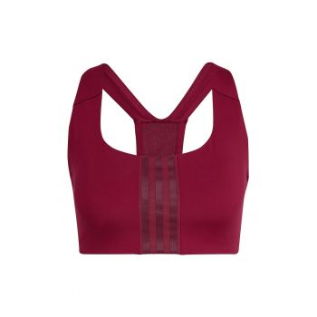Sutien sport -  Powerimpact Training - suport mediu - burgundia - elastan