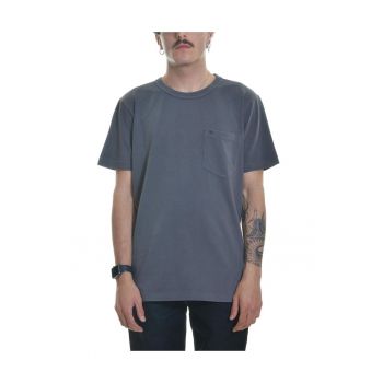 Tricou barbati  101 Pocket - gri - bumbac - cu buzunar -
