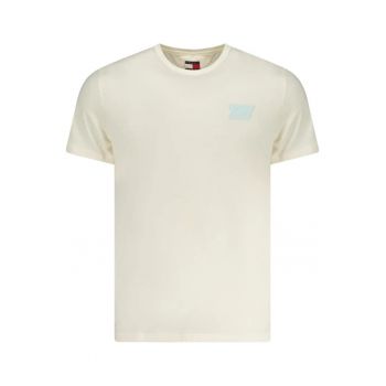 Tricou barbati - cu mini imprimeu - Slim Fit - Bej