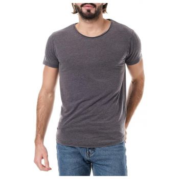 Tricou barbati  gri - bumbac - croiala lejera - stil clasic - set nou -