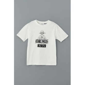Tricou cu decolteu la baza gatului si imprimeu grafic