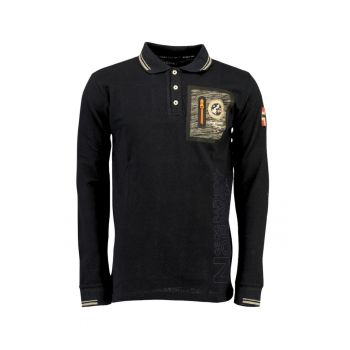 Tricou polo bumbac - albastru marin - cu logo - broderie - pentru barbati Tricou polo bumbac - albastru marin - cu logo - broderie - pentru barbati