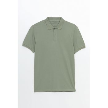 Tricou polo din bumbac pique