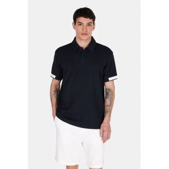 Tricou polo striat