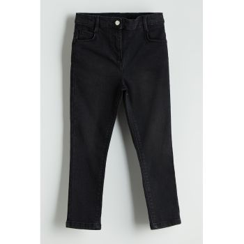 Blugi skinny cu talie inalta