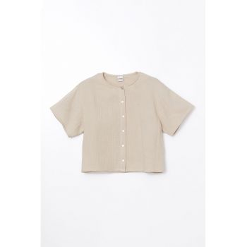 Bluza de bumbac cu nasturi