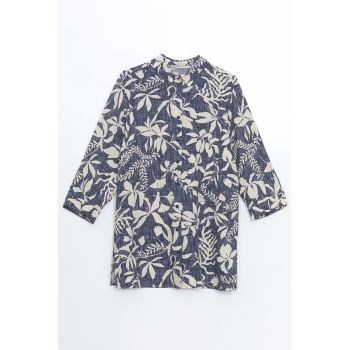Camasa-tunica cu model floral