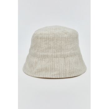 Palarie bucket ajustabila din amestec de in