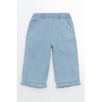 Pantaloni capri din chambray