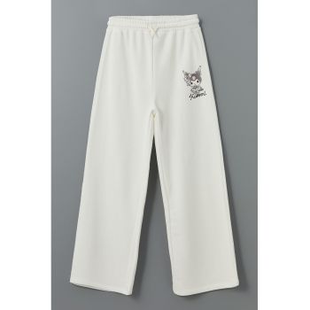 Pantaloni de trening cu imprimeu discret