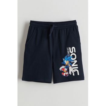 Pantaloni scurti cu snur Sonic the Hedgehog