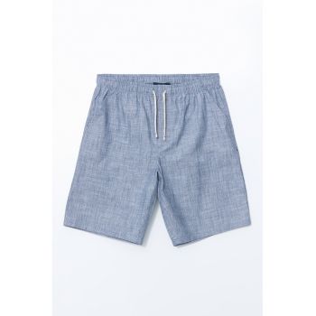 Pantaloni scurti de pijama cu snur de ajustare in talie