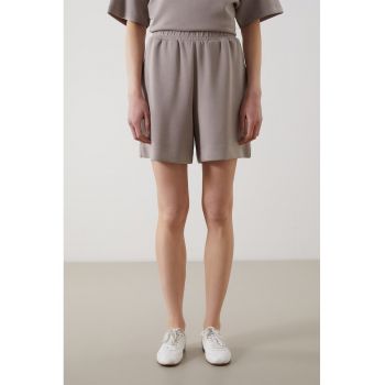 Pantaloni scurti de trening cu talie inalta