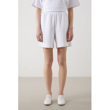 Pantaloni scurti de trening cu talie inalta