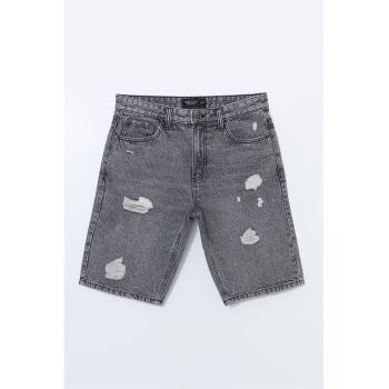 Pantaloni scurti din denim cu buzunare