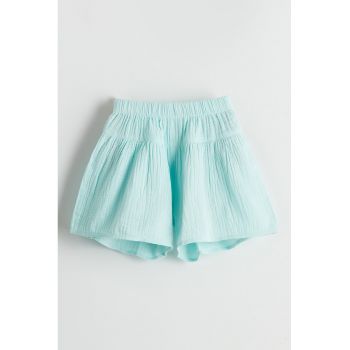 Pantaloni scurti uni cu talie elastica