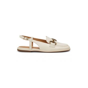 Pantofi loafer slingback de piele