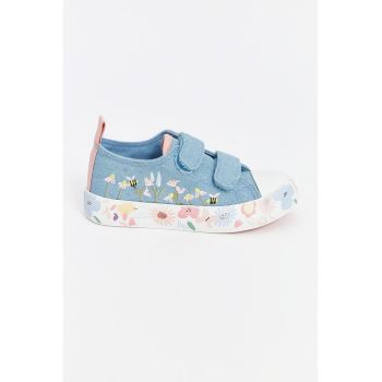 Pantofi sport din material textil cu velcro