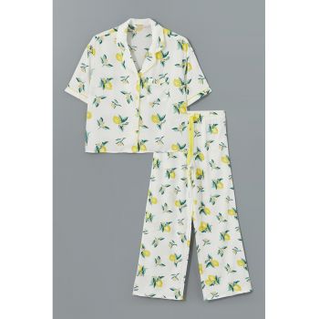 Pijama cu imprimeu cu fructe