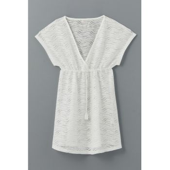 Rochie de plaja cu garnituri din dantela