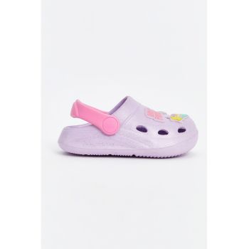 Saboti slingback cu design perforat