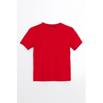 Tricou cu decolteu rotund