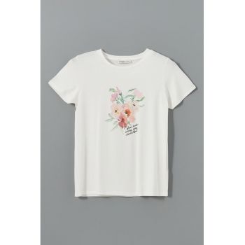 Tricou cu imprimeu floral