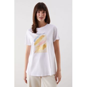 Tricou din bumbac cu imprimeu