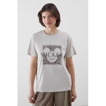 Tricou lejer cu imprimeu cu Mickey Mouse