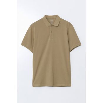 Tricou polo din bumbac pique
