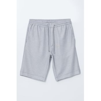 Bermude slim-fit cu talie ajustabila