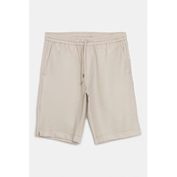 Bermude slim-fit cu talie ajustabila