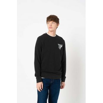 Bluza sport de bumbac organic cu logo
