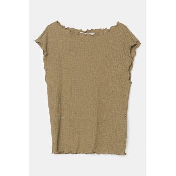 Bluza texturata fara maneci