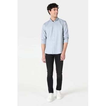 Camasa Cu Maneca Lunga De Barbati Verde Slim Fit -