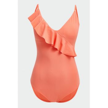 Costum de baie intreg cu volane
