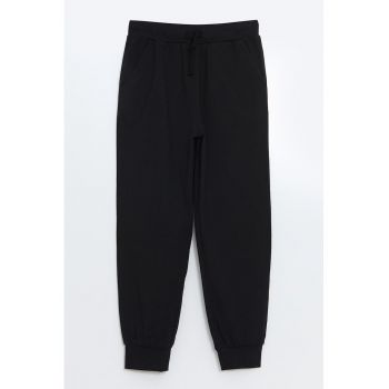 Pantaloni de bumbac cu talie elastica