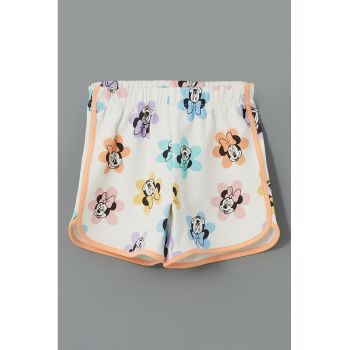 Pantaloni scurti cu imprimeu cu Minnie Mouse