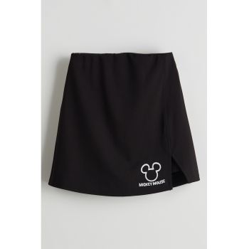 Pantaloni scurti cu model 2 in 1 si imprimeu Mickey Mouse