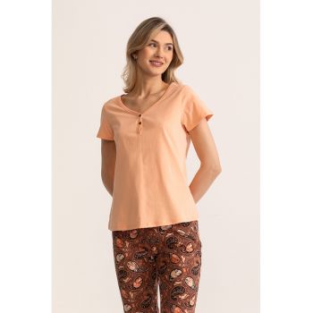 Pijama cu imprimeu grafic Mineea