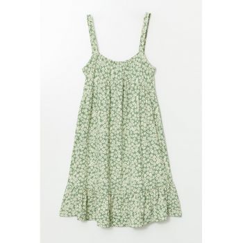 Rochie fara maneci cu model floral