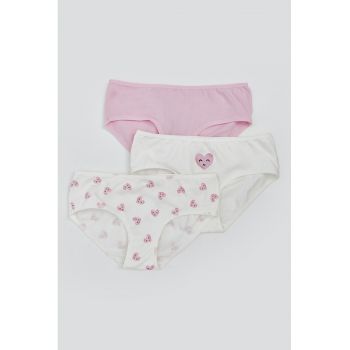 Set de chiloti cu imprimeu - 3 piese