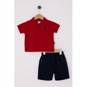 Set de tricou cu imprimeu si pantaloni - 2 Piese