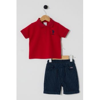 Set de tricou din bumbac si pantaloni scurti - 2 Piese