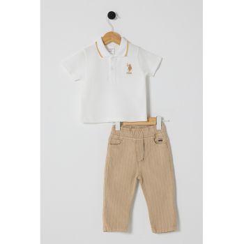 Set de tricou polo si pantaloni - 2 Piese