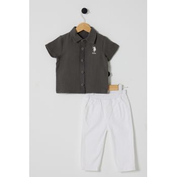 Set de tricou polo si pantaloni - 2 Piese