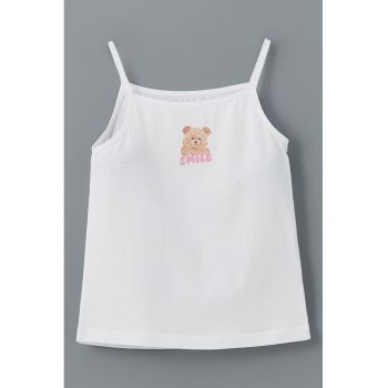 Top cu broderie