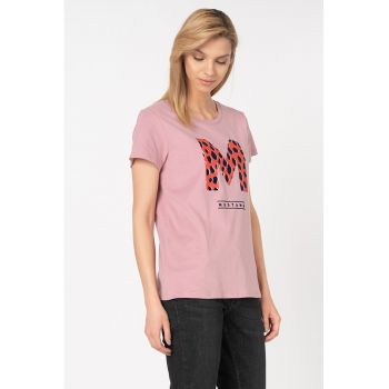 Tricou cu aplicatie logo din catifea Alina