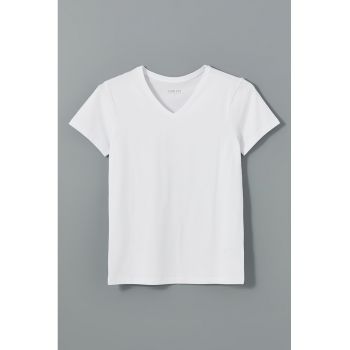 Tricou cu decolteu in V